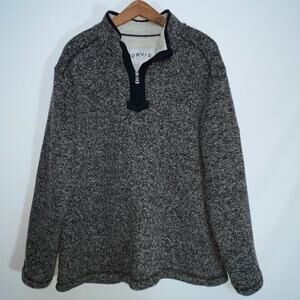 Orvis Sherpa Lined Quarter Zip Sweater - Men's‎ Size XXL - So Cozy!